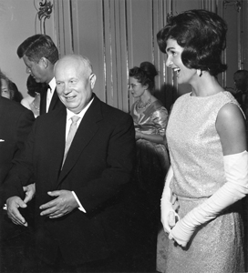 Jacqueline Kennedy and Nikita Khrushchev